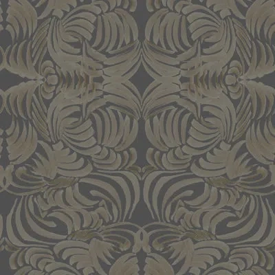 Mitchell Black Abra Flora 10' L X 24" W Wallpaper Roll In Goldenrod