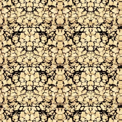 Mitchell Black Abra Golden Tortoise 10' L X 24" W Wallpaper Roll In Black;gold