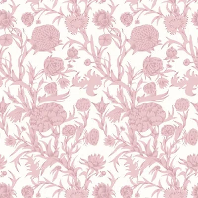 Mitchell Black Blooming Thicket - Wallpaper In Dusty Blush