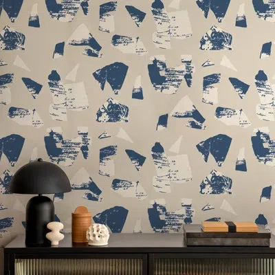 Mitchell Black Bo-kaap Curb Wallpaper In Blue