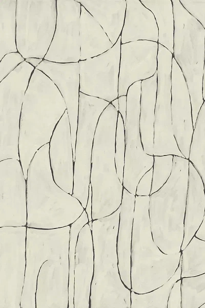 Mitchell Black Boulder Beach Abstract Lines Wallpaper In Neutral