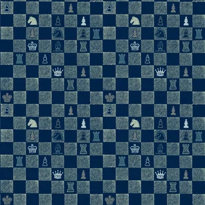 Mitchell Black Chess 18' L X 24" W Peel And Stick Wallpaper Roll In Navy,beige