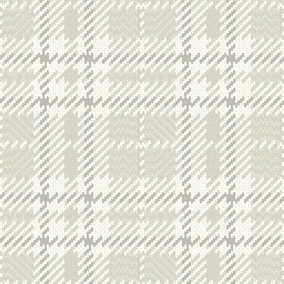 Mitchell Black Clark Plaid 10' L X 24" W Wallpaper Roll In Berteau Beige