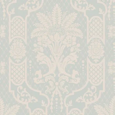 Mitchell Black Columnar Bloom - Cloud Blue Wallpaper