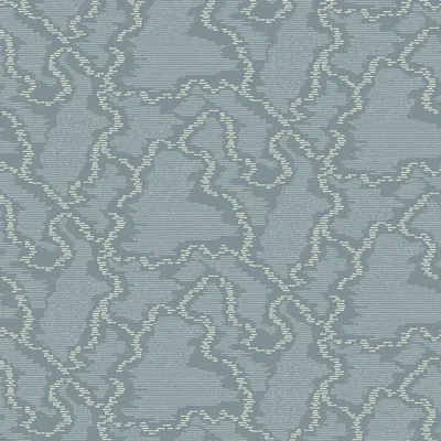 Mitchell Black Electric Ripple - Blue Haze Wallpaper