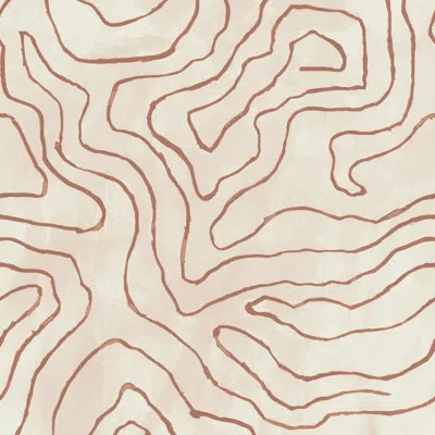 Mitchell Black Elevation - Wallpaper In Terracotta