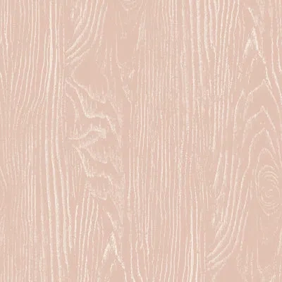 Mitchell Black Faux Bois Woodgrain - Blush Wood Wallpaper In Pink