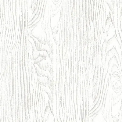 Mitchell Black Faux Bois Woodgrain - Gray White Wood Wallpaper
