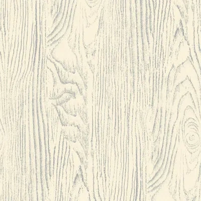 Mitchell Black Faux Bois Woodgrain - Pale Gray Yellow Wood Wallpaper