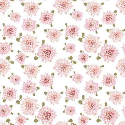 Mitchell Black Fifty States Hydrangea 10' L X 24" W Peel And Stick Wallpaper Roll In Blush