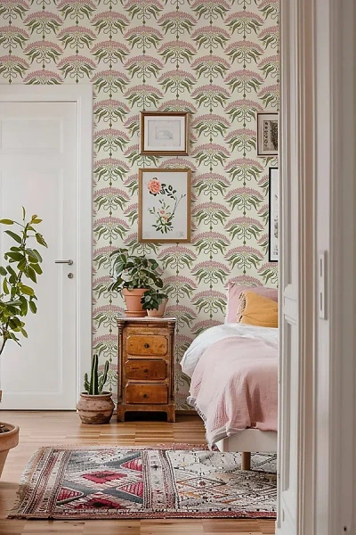 Mitchell Black Fleur De Rêve Floral Wallpaper In Multi