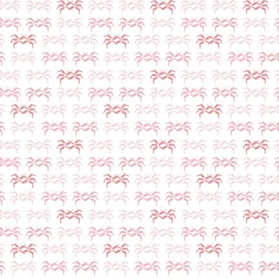 Mitchell Black Florida Sand Crab 10' L X 24" W Peel And Stick Wallpaper Roll In Blush