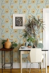 Mitchell Black Flourish Floral Wallpaper