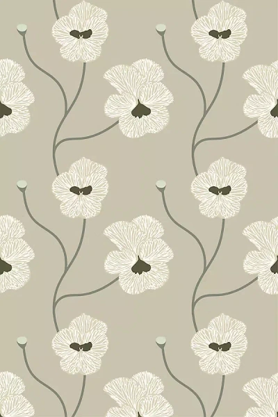 Mitchell Black Flourish Floral Wallpaper