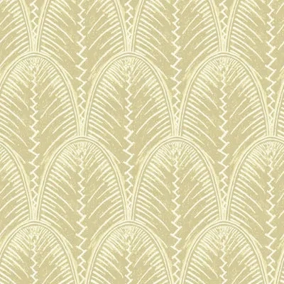 Mitchell Black Fountain Fan - Wallpaper In Hazy Yellow