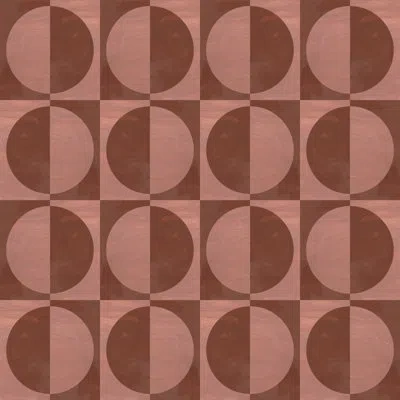Mitchell Black Glass Half Full Wallpaper In Clay