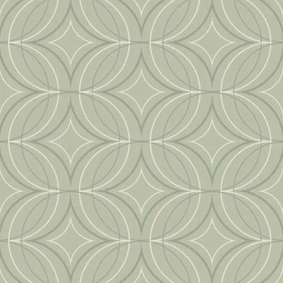 Mitchell Black Glint Point - Parchment Sage Wallpaper In Green