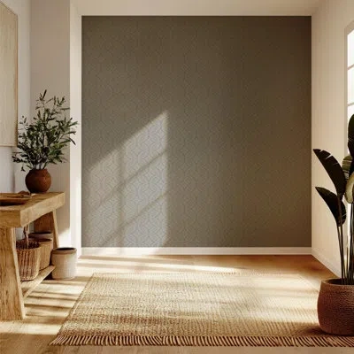 Mitchell Black Glint Point - Stone Gray Wallpaper