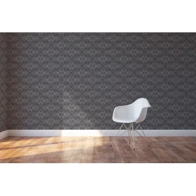 Mitchell Black Heavy Tangle 10' L X 25" W Peel And Stick Wallpaper Panel In Gray