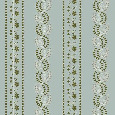 Mitchell Black Lady Charlotte Botanic Stripe 10' L X 24" W Peel And Stick Wallpaper Roll In Ash