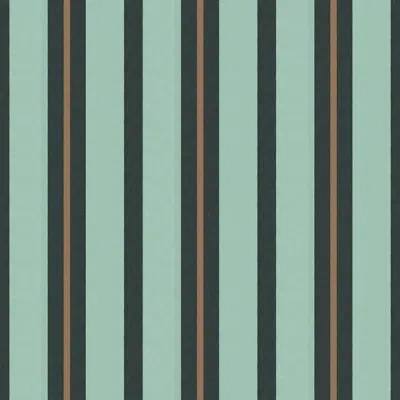 Mitchell Black Miami Stripe Mini - Wallpaper In Bronze Night
