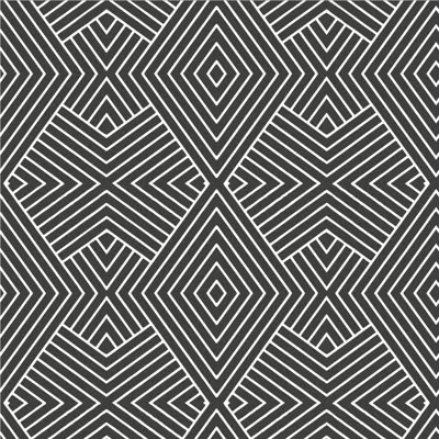 Mitchell Black Mrs Paranjape Papers Formation 10' L X 24" W Wallpaper Roll In Jet Black Reverse