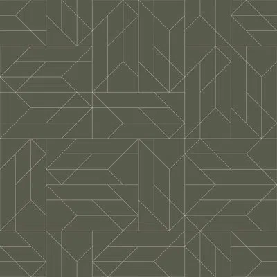 Mitchell Black Nala - Olive Wallpaper By Sabrina Yvonne In Green