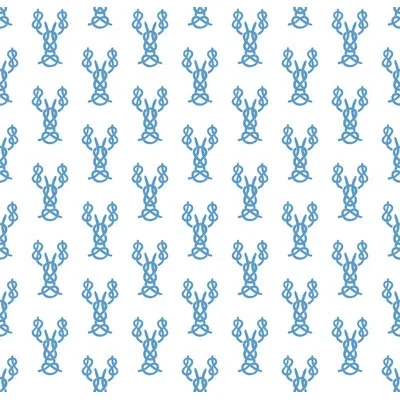 Mitchell Black Nautical Lobster Knots 10' L X 24" W Peel And Stick Wallpaper Roll In Blue