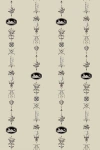 Mitchell Black Neo-classical Striped Wallpaper