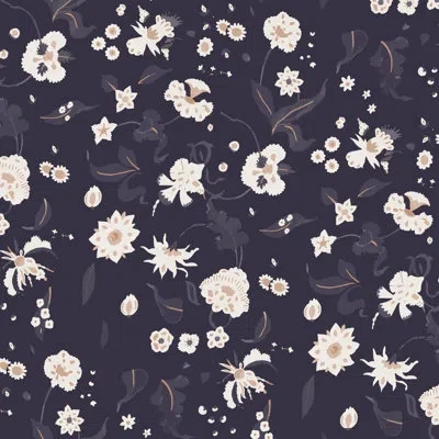 Mitchell Black Nomad Floral Bliss 10' L X 24" W Peel And Stick Wallpaper Roll In Currant