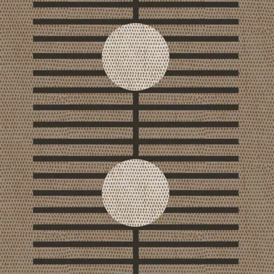 Mitchell Black Nomalanga 10' L X 25" W Wallpaper Roll In Mocha,black
