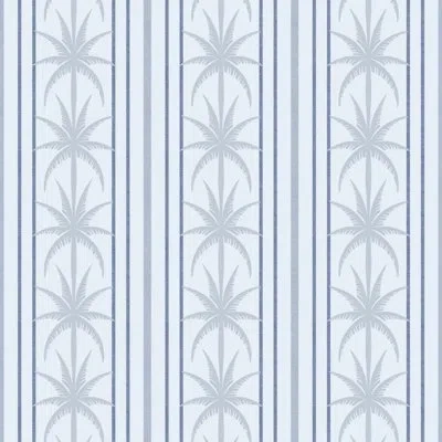 Mitchell Black Ocean Drive Stripe - Wallpaper In Cool Blues