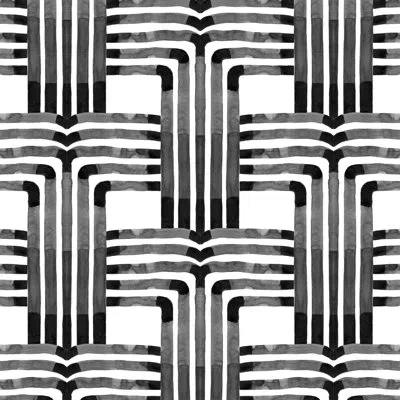 Mitchell Black Organic Falls 10' L X 24" W Peel And Stick Wallpaper Roll In Black