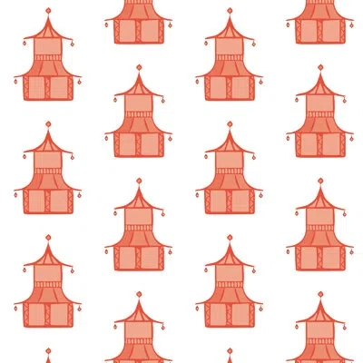 Mitchell Black Pagoda 10' L X 24" W Peel And Stick Wallpaper Roll In Pinata
