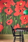 Mitchell Black Poppy Fields Mural