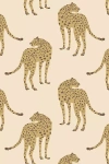 Mitchell Black Prowling Cheetah Wallpaper In Neutral