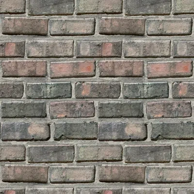 Mitchell Black Pulaski - Warehouse Brick Wallpaper In Gray