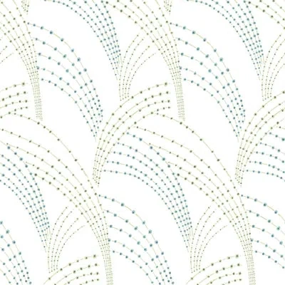 Mitchell Black Sea Grass - White Wallpaper In Green