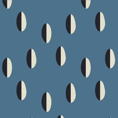 Mitchell Black Shape Of Color Split 10' L X 24" W Peel And Stick Wallpaper Tile In Slate Blue