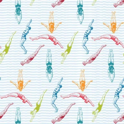 Mitchell Black Signature Divers 10' L X 24" W Peel And Stick Wallpaper Roll In Popsicle