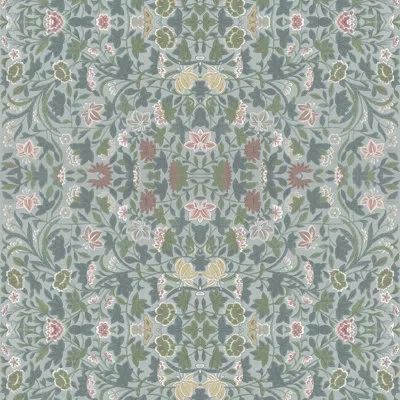 Mitchell Black Signature English Vine 10' L X 24" W Peel And Stick Wallpaper Roll In Green,beige,brown
