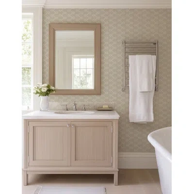 Mitchell Black Soft Knot - Shell Tint Wallpaper In Brown