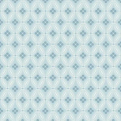Mitchell Black Stone Lace - Daytime Blue Wallpaper