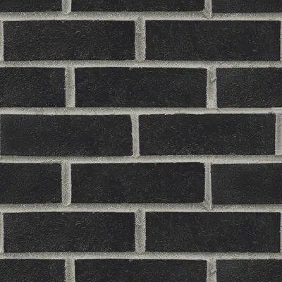 Mitchell Black Subway - Black Brick Wallpaper