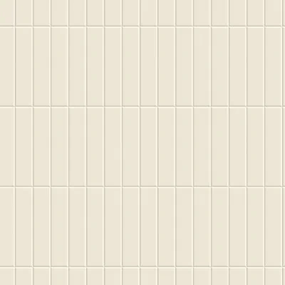 Mitchell Black Tall Tiles -  Linen White Wallpaper In Cream
