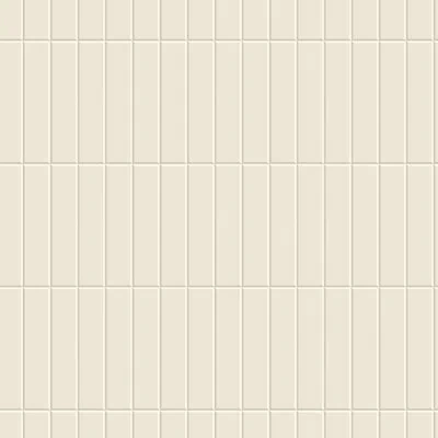 Mitchell Black Tall Tiles -  Linen White Wallpaper In Neutral