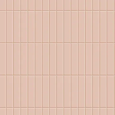 Mitchell Black Tall Tiles - Soft Blush Wallpaper In Pink