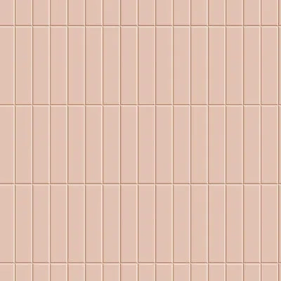 Mitchell Black Tall Tiles - Soft Blush Wallpaper In Pink