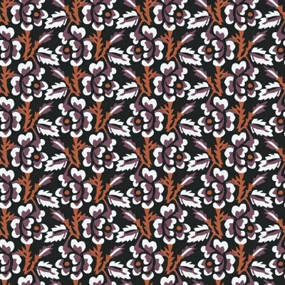 Mitchell Black Thorn & Blossom - Autumn Noir Floral Wallpaper In Brown