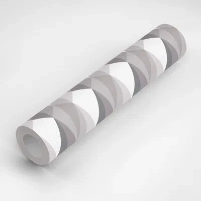 Mitchell Black Ting Ting 10' L X 25" W Peel And Stick Wallpaper Panel In Gray,white